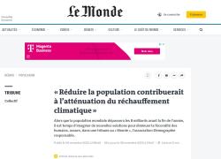 Le Monde, l'appello da brividi: "Ridurre la popolazione globale per salvare il clima"