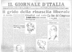 Arezzo, "Aperitivo liberale", l'evento del Partito Liberale Italiano in cui sarà consegnata una copia de Il Giornale D'Italia del 1922