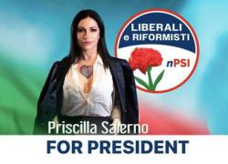 Elezioni Lombardia a luci rosse: la pornostar Priscilla Salerno annuncia la candidatura col Psi - GALLERY
