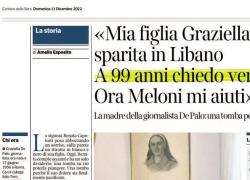 Graziella De Palo, Giorgia Meloni scrive alla madre: "Sarò al suo fianco per contribuire a trovare la verità"