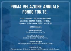 Presentazione Prima Relazione Annuale Fondo Fon.Te.