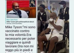 Mike Tyson in sedia a rotelle: "Mi sono vaccinato contro la mia volontà per lavorare. Ora non cammino più". Bufala o verità?