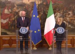 Meloni-Michel, il premier all’Ue: “L’impegno sui migranti dev’essere di tutta l’Europa”