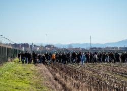 Cospito, manifestazioni anarchici a Milano e a Roma. Sassi e fumogeni contro carcere di Opera