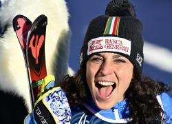 Sci, Federica Brignone vince l'oro nella combinata ai Mondiali di Courchevel-Meribel