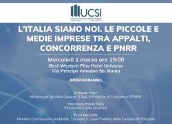 A Roma l’evento “L’Italia siamo noi. Le piccole e medie imprese tra appalti, concorrenza e Pnrr”