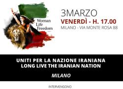 Iran, a Milano la manifestazione a sostegno di Reza Pahlavi contro la teocrazia degli Ayatollah