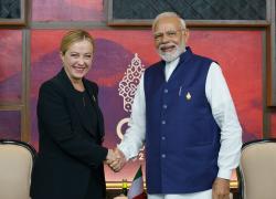 Meloni in India per Raisina Dialogue e incontro Modi: ricerca alleato in economia e sicurezza contro Russia e Cina 