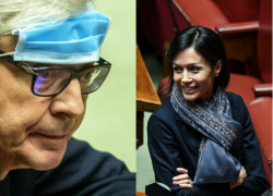 Sgarbi, Carfagna lo trascina in tribunale, Giunta nega immunità. Disse: "Mascherina fa male. Sorcagna: capra e cretina"