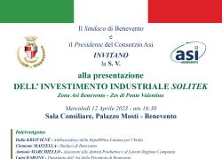 Presentazione dell’investimento industriale SoliTek