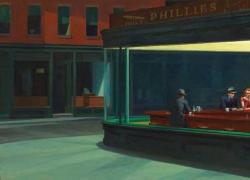 “Nighthawks” di Edward Hopper: la prima vera rappresentazione della solitudine di una grande città