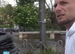 Ciro Immobile, incidente auto: "Tram passato con rosso", ma tranviere smentisce: "Era verde, lui andava troppo forte" - VIDEO