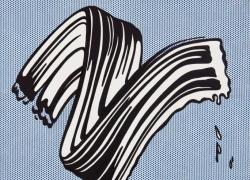 L’iconica “Pennellata”  di Roy Lichtenstein,  momento cardine della “Pop Art”
