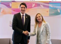Meloni-Trudeau, il premier canadese al G7: "Preoccupati per i diritti Lgbt in Italia", la replica:"Tema non in agenda"