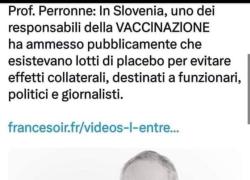 Vaccini Covid: Lotti di placebo destinati a funzionari, politici e giornalisti – la notizia che circola in rete

