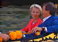 Arriva Ursula, che odia l’Italia, e la portano in gondola
