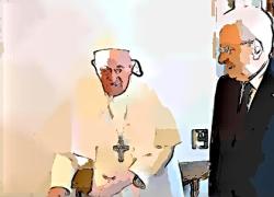 Bergoglio premia Mattarella: il potere si riconosce e si insignisce, ma lasciate perdere la democrazia