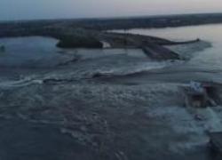 Distruzione diga Kakhovka a Kherson (Ucraina), il Cremlino: "Sabotaggio di Kiev per togliere acqua in Crimea" - VIDEO