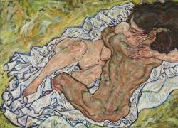 Gli amanti di Schiele uniti in un abbraccio che non si può sciogliere