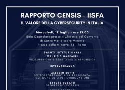 Presentazione al Senato del Rapporto CENSIS-IISFA 
“Il valore della Cybersecurity in Italia”