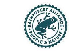 Logo rana "Rainforest Alliance" sul cibo e la teoria del complotto di Bill Gates sui vaccini Anti-Covid somministrati per via orale