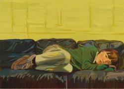 “Autoritratto (nello studio)” di Claire Tabouret, l’opera nel  Jordan Schnitzer Museum of Art, nata durante il Covid