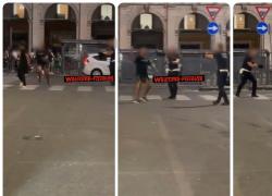 Roma Termini, marocchino 34enne armato di bottiglia aggredisce vigili, agenti puntano le pistole - VIDEO