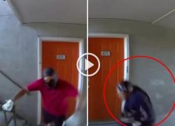Texas, si fingono tecnici per entrare in casa, inquilino spara attraverso la porta, in fuga 2 ladri armati - VIDEO