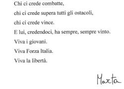 Marta Fascina assente alla festa di Forza Italia Giovani, la lettera: "Dolore ancora forte per morte di Berlusconi"