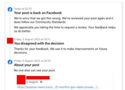 Vaccino Covid, effetti avversi, Facebook censura lo studio UK HSA poi ci ripensa e si scusa: “Rispetta i nostri standard”