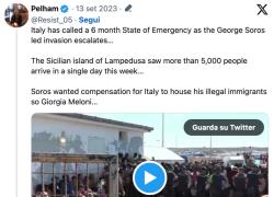 Musk attacca Soros sui migranti a Lampedusa: "C'è lui dietro gli sbarchi, vuole distruggere l'Occidente"