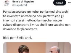 Nobel per la medicina per i vaccini Covid a mRNA a Karikó e Weissman, il web si infuria: "Uguale a quello per la pace ad Obama" - MEME
