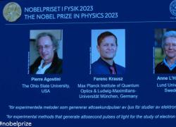 Nobel per la Fisica 2023, premio a Pierre Agostini, Ferenc Krausz e Anne L'Huller per studio su attosecondi