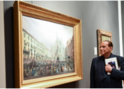 Berlusconi, trovati 25mila quadri in un capannone, Sgarbi: "Pagati 20mln, ma sono di scarso valore, comprati su televendite tv"