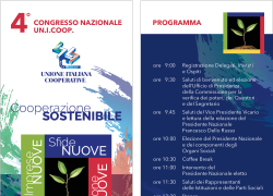 Al via il IV Congresso Nazionale UN.I.COOP.