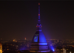 Iren, l’immagine di Djokovic proiettata sulla Mole Antonelliana, omaggio al vincitore delle Nitto ATP Finals 2023 di Torino