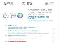 Fondazione The Bridge presenta: #AGENDASALUTE, per una riforma partecipata, sostenibile ed equa
