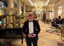 The Best Awards a Parigi con 14 premiati dalla Principessa Von Bismarck a Laurent Dassault (gruppo Dassault) per l’Italia unico premiato Marco Palacino di Debord Technologies
