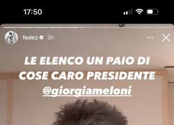  Fedez replica al Premier Giorgia Meloni: "Voglio elencare ciò che abbiamo fatto a differenza dello Stato" - VIDEO