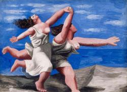 "Due donne che corrono sulla spiaggia" di Picasso: il quadro frettoloso di un'artista spagnolo