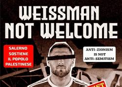 Salernitana, tifosi contro il nuovo acquisto Weissman, attaccante israeliano pro Netanyahu: "Salerno è anti-sionista, anti-nazista"