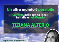 Tiziana Alterio, giornalista d'inchiesta indipendente e scrittrice, ospite di Insieme Liberi a Pavia