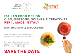 “Italian Food Design”: Università, Enti di ricerca, Imprese insieme per celebrare l’eccellenza del saper fare italiano in occasione della prima Giornata del Made in Italy