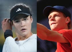 Jannik Sinner al Roland Garros di Parigi con la nuova fidanzata moscovita Anna Kalinskaya