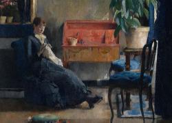 “Interno blu" della pittrice norvegese Harriet Backer, fra le pioniere dell'arte femminile nei paesi dell'Europa settentrionale