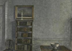  "Interno con tavolo, armadio e sedia Windsor, 25 Strandgade", la rappresentazione della residenza del pittore danese Vilhelm Hammershøi
