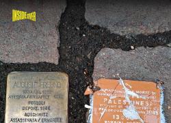 Bolzano, pietra d'inciampo pro Palestina davanti sede dell'Ansa: "Palestinesi vittime di genocidio e persecuzione dal 1948"