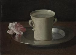  Francisco de Zurbarán, la natura morta che consiste in "una tazza d’acqua e una rosa” del maestro spagnolo