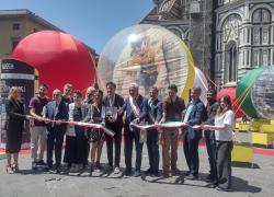 Tour de France, inaugurata a palazzo Strozzi Sacrati sede di Regione Toscana la mostra “Karl Kopinski, remporter le jaune”