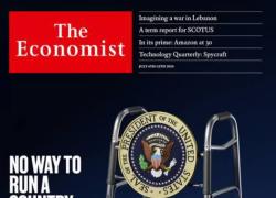 Economist affonda joe biden con un deambulatore in copertina: "Si ritiri, è confuso e inadeguato, toglietegli i codici nucleari"